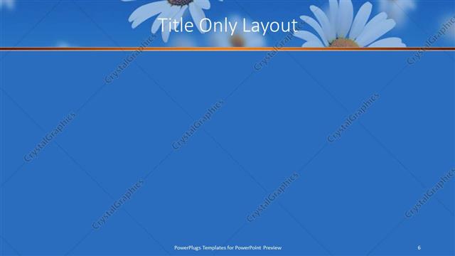 Title Only presentation slide layout