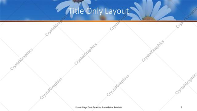 Title Only presentation slide layout