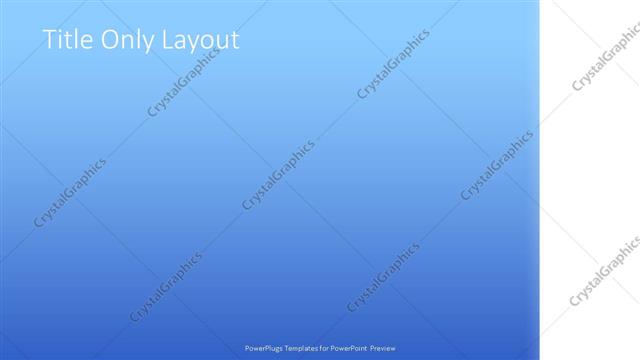 Title Only presentation slide layout