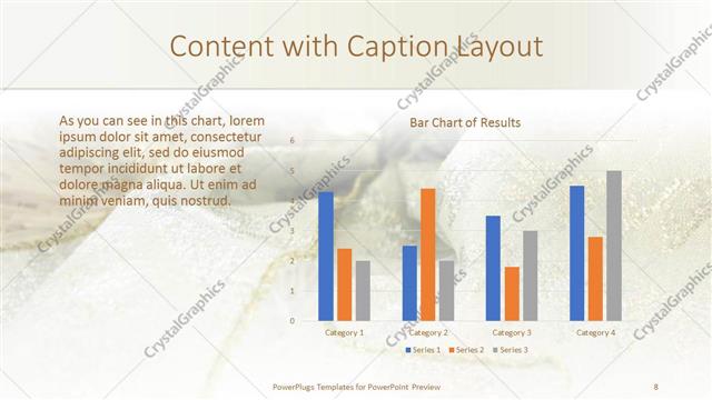 Content with Caption presentation slide layout