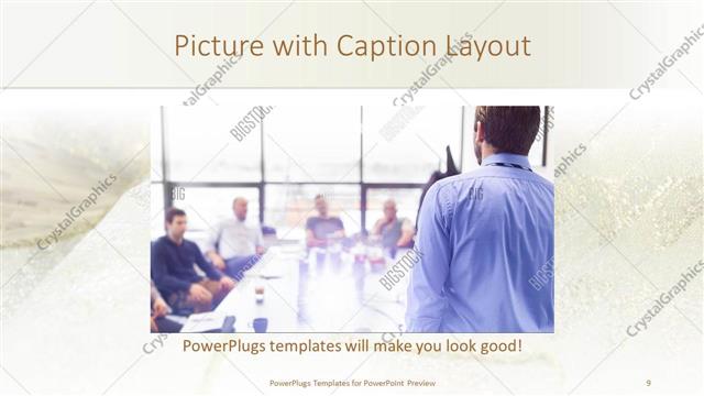 Picture with Caption presentation slide layout