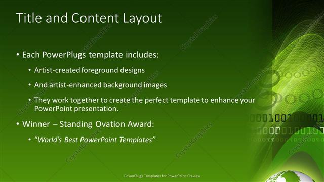 Title and Content presentation slide layout