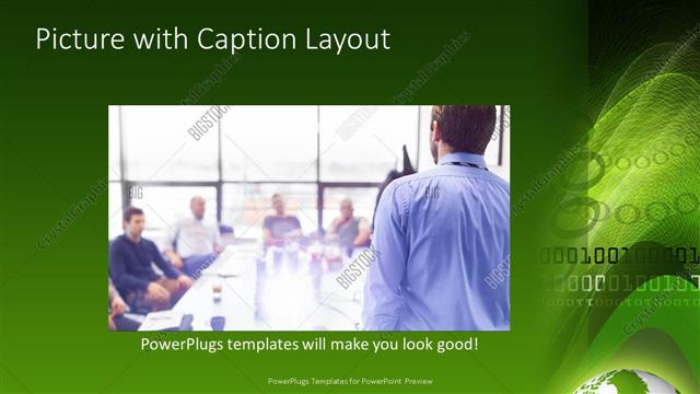 Picture with Caption presentation slide layout