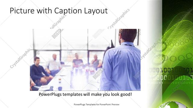 Picture with Caption presentation slide layout