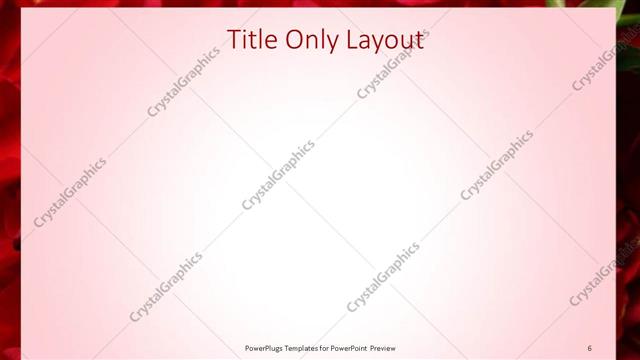 Title Only presentation slide layout