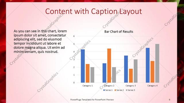 Content with Caption presentation slide layout