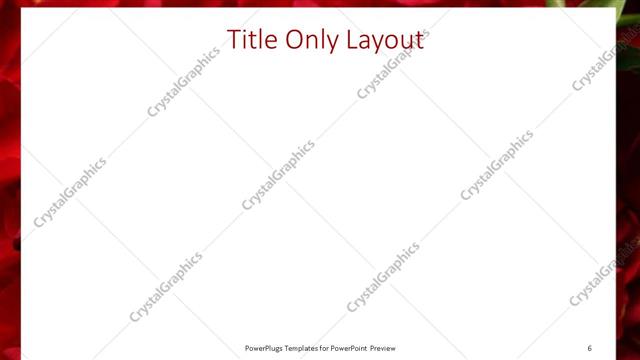 Title Only presentation slide layout