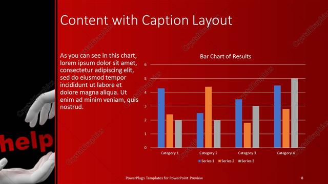 Content with Caption presentation slide layout