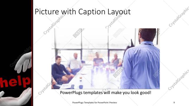 Picture with Caption presentation slide layout