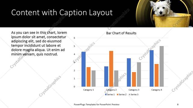 Content with Caption presentation slide layout