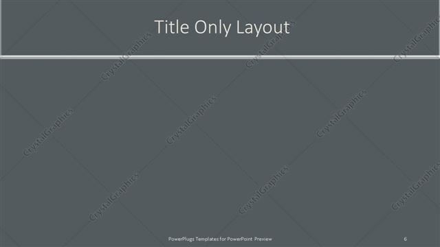 Title Only presentation slide layout