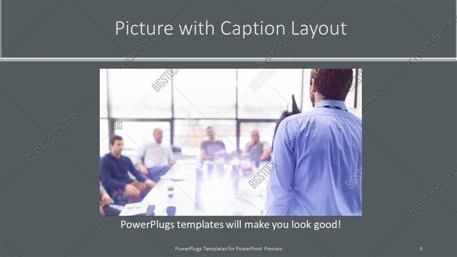 Picture with Caption presentation slide layout