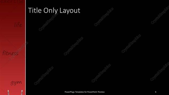 Title Only presentation slide layout