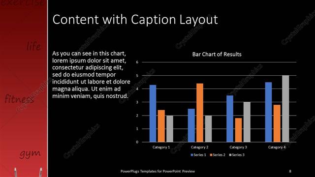 Content with Caption presentation slide layout