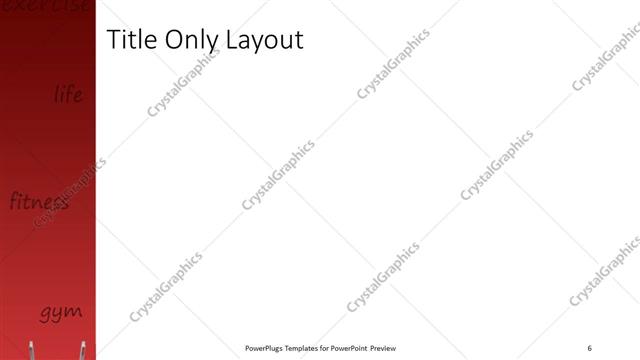 Title Only presentation slide layout