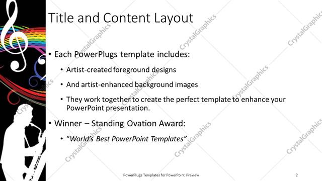 Title and Content presentation slide layout