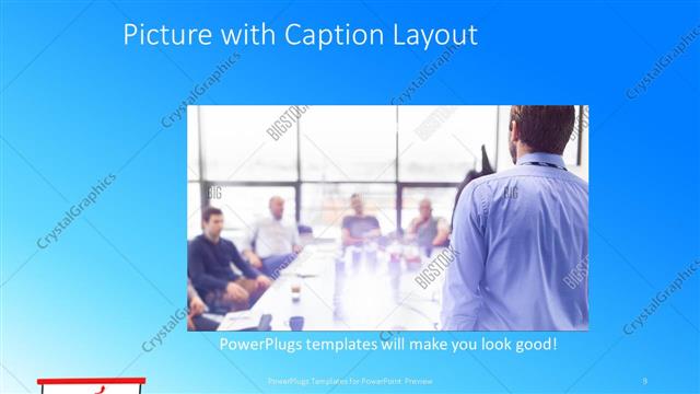 Picture with Caption presentation slide layout