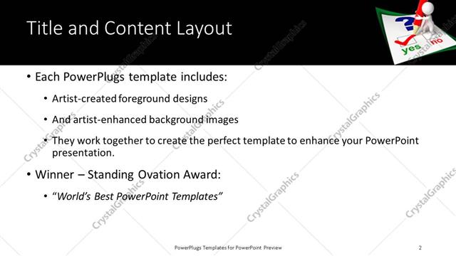 Title and Content presentation slide layout