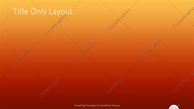 Title Only presentation slide layout