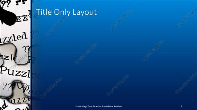 Title Only presentation slide layout