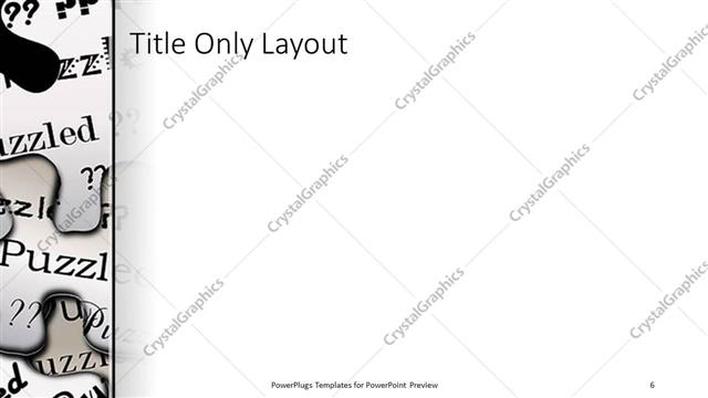 Title Only presentation slide layout