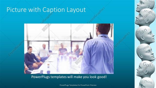 Picture with Caption presentation slide layout