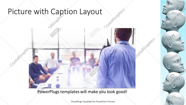 Picture with Caption presentation slide layout