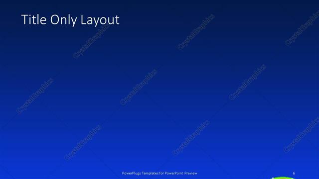 Title Only presentation slide layout