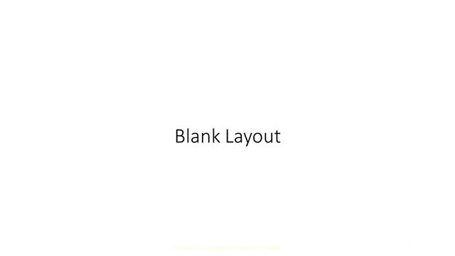 Blank presentation slide layout