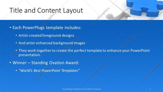 Title and Content presentation slide layout