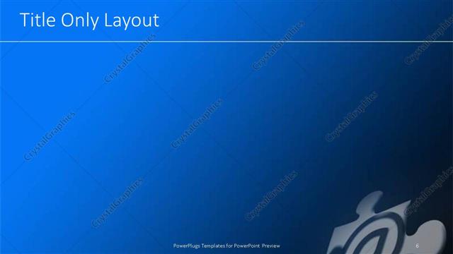 Title Only presentation slide layout