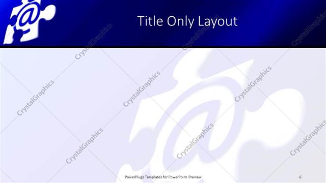 Title Only presentation slide layout