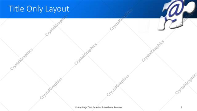 Title Only presentation slide layout