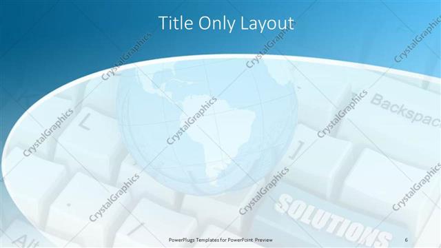 Title Only presentation slide layout