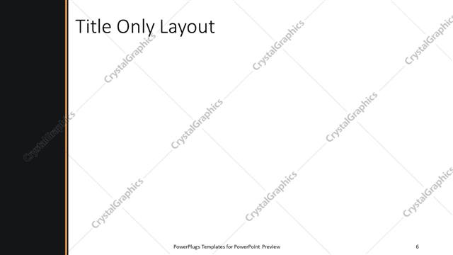 Title Only presentation slide layout