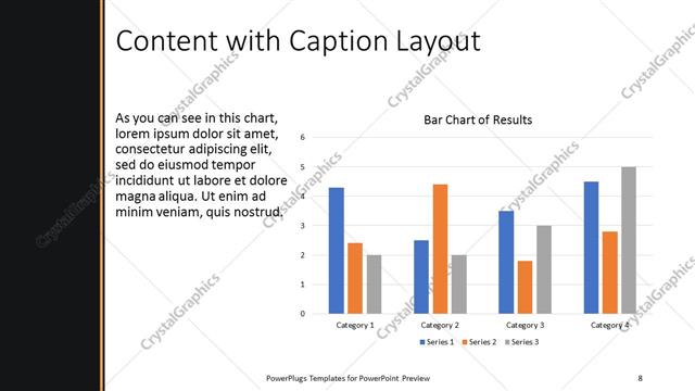 Content with Caption presentation slide layout