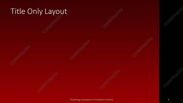 Title Only presentation slide layout