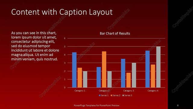 Content with Caption presentation slide layout