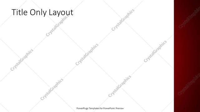 Title Only presentation slide layout