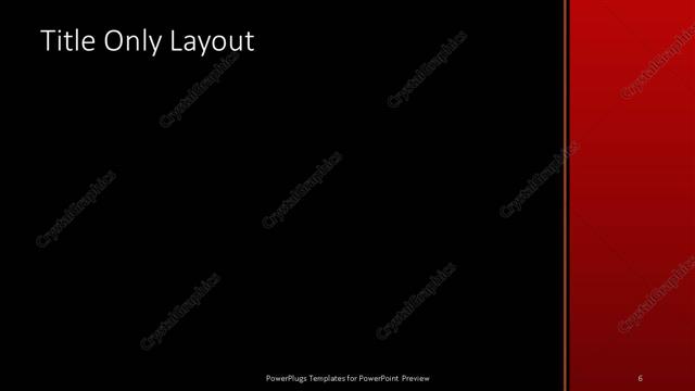 Title Only presentation slide layout