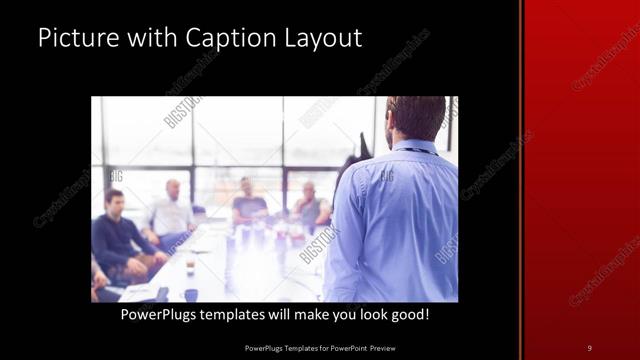 Picture with Caption presentation slide layout
