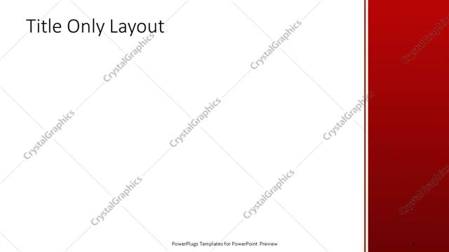 Title Only presentation slide layout