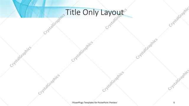 Title Only presentation slide layout