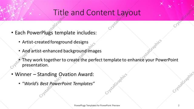 Title and Content presentation slide layout