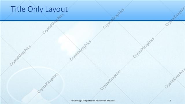 Title Only presentation slide layout