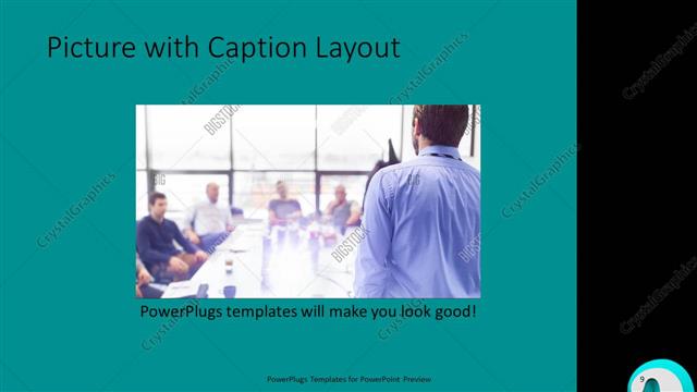 Picture with Caption presentation slide layout