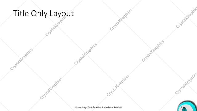 Title Only presentation slide layout