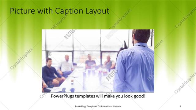 Picture with Caption presentation slide layout