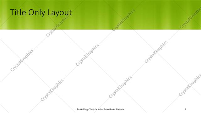 Title Only presentation slide layout