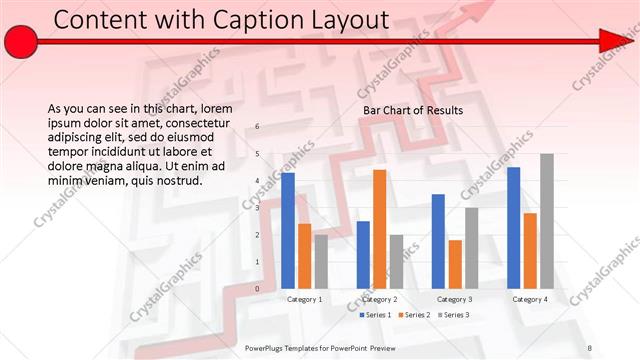 Content with Caption presentation slide layout